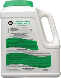 Applied Biochemists Brand Copper Sulfate Crystal Pond Water Treatment - 15 Lbs
