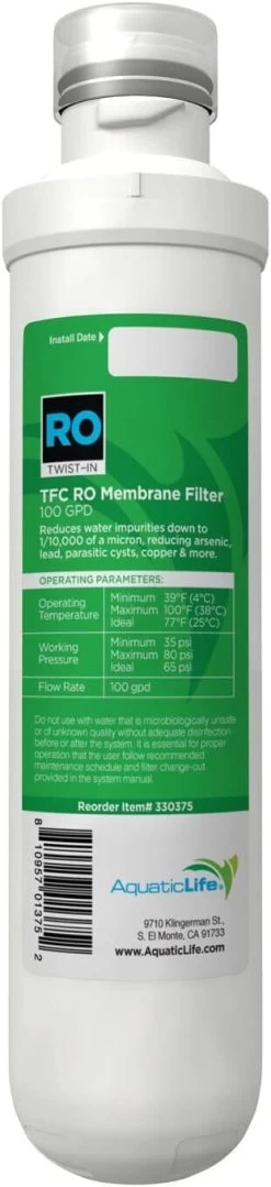 Aquatic Life Twist-In Ro/Di Unit Aquatics Reverse Osmosis - 100 Gpd -Fish Supplies Store aquatic life twist in rodi unit aquatics reverse osmosis 100 gpd 709286