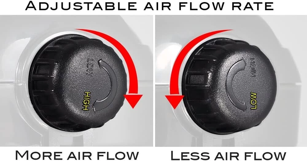 Aquatop Breza Dual Outlet Aquarium Air Pump - Black - 40 - 100 Gal 4 Aquatop Breza Dual Outlet Aquarium Air Pump - Black - 40 - 100 Gal - Image 4