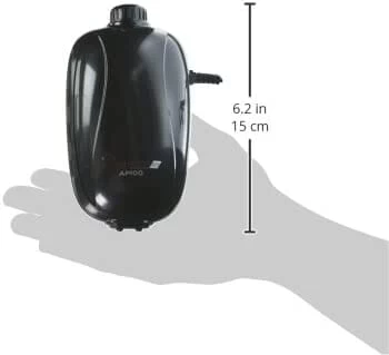 Aquatop Breza Dual Outlet Aquarium Air Pump - Black - 40 - 100 Gal 1 Aquatop Breza Dual Outlet Aquarium Air Pump - Black - 40 - 100 Gal