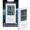 Aquatop External Dual Digital Aquarium Thermometer - White