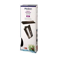 Aqueon Deluxe Full Fluorescent Hood - Black - 30" X 12"