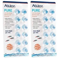 Aqueon PURE Live Beneficial Bacteria And Enzymes - 10 Gal - 12 Pk