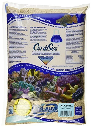 CaribSea Arag-Alive! Fiji Pink - 10 Lb - Pack Of 4 1 CaribSea Arag-Alive! Fiji Pink - 10 Lb - Pack Of 4
