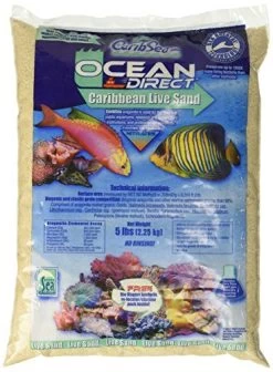 CaribSea Ocean Direct Caribbean Live Sand - 5 Lb - Pack Of 8
