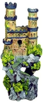Exotic Environments Medieval Castle Resin Aquatics Decoration - Blue - Large