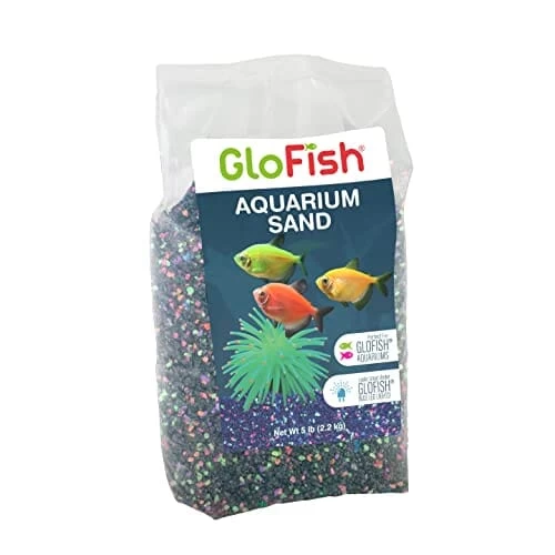 Glofish Sand With Highlights Freshwater Gravel - Black - 5 Lbs - 6 Pack 1 Glofish Sand With Highlights Freshwater Gravel - Black - 5 Lbs - 6 Pack