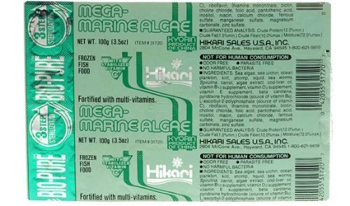 Hikari Bio-Pure Frozen Mega-Marine Algae - Cubes - 3.5 Oz - Pack Of 12 1 Hikari Bio-Pure Frozen Mega-Marine Algae - Cubes - 3.5 Oz - Pack Of 12