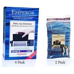 Marineland Emperor Rite-Size Filter Cartridge Aquarium Filter Insert - Size E - 4 Pack