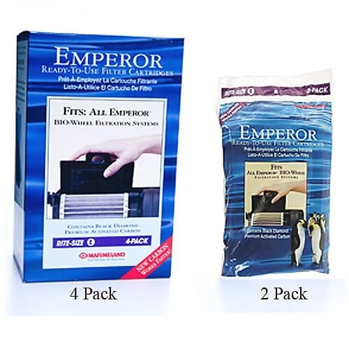 Marineland Emperor Rite-Size Filter Cartridge Aquarium Filter Insert - Size E - 4 Pack 1 Marineland Emperor Rite-Size Filter Cartridge Aquarium Filter Insert - Size E - 4 Pack