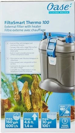 Oase Filtosmart Thermo 100 External Aquarium Filter - 30 Gal -Fish Supplies Store oase filtosmart thermo 100 external aquarium filter 30 gal 217304