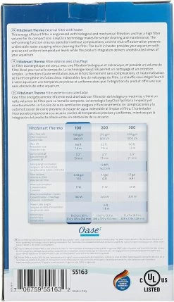 Oase Filtosmart Thermo 100 External Aquarium Filter - 30 Gal -Fish Supplies Store oase filtosmart thermo 100 external aquarium filter 30 gal 949875