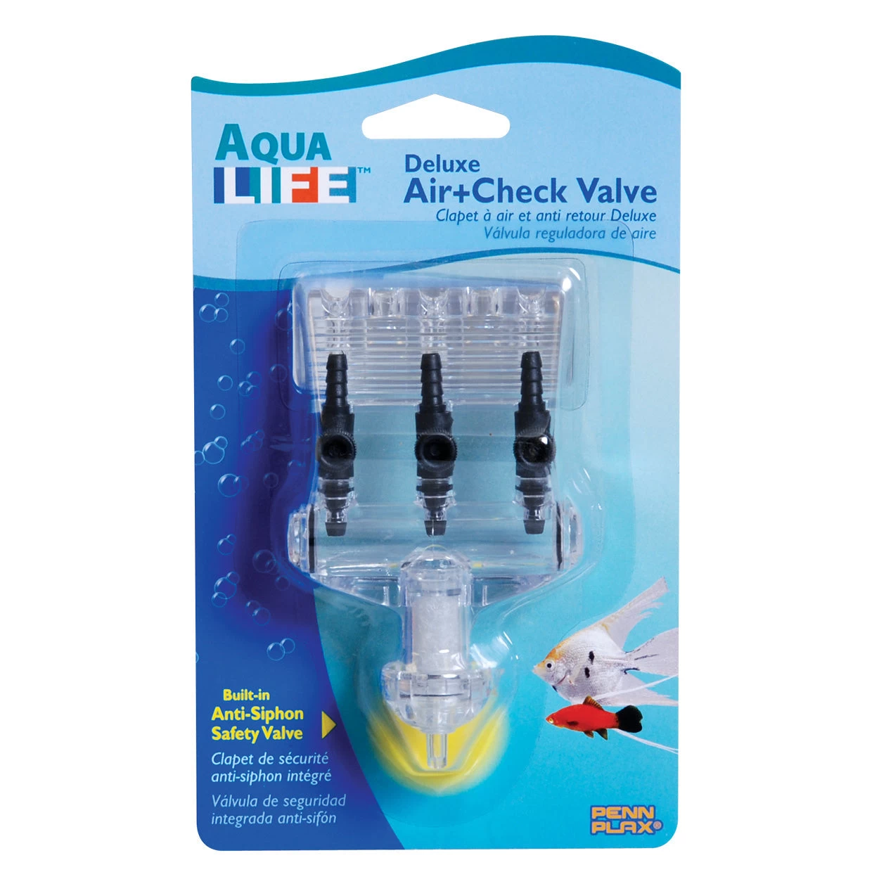 Penn-Plax Penn Plax Aqua Life Deluxe Air+Check Valve - 3 Outlets