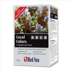 Red Sea Coral Coloration ABCD Supplements - 3.4 Fl Oz - 4 Pk