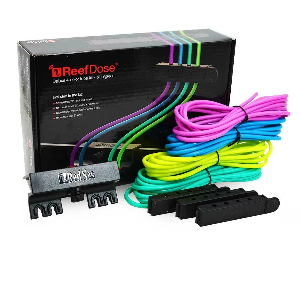 Red Sea ReefDose Deluxe 4-Color Tube Kit - Blue/Green 1 Red Sea ReefDose Deluxe 4-Color Tube Kit - Blue/Green