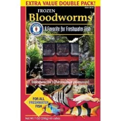 San Francisco Bay Brand Frozen Bloodworms - 60 Cubes - 7 Oz