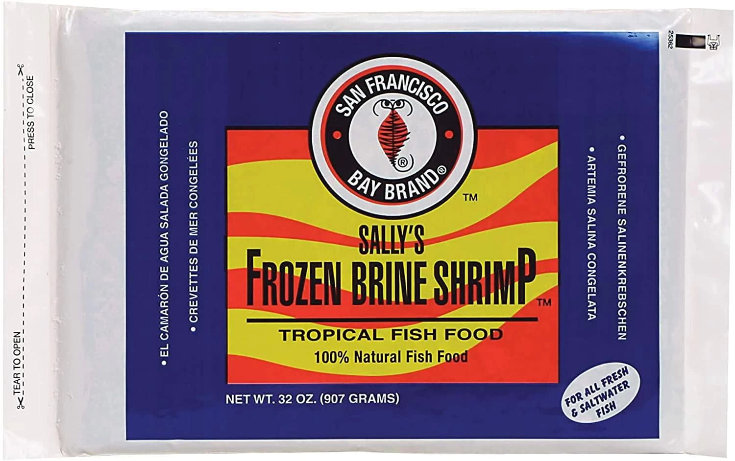 San Francisco Bay Brand Frozen Brine Shrimp - 32 Oz 1 San Francisco Bay Brand Frozen Brine Shrimp - 32 Oz