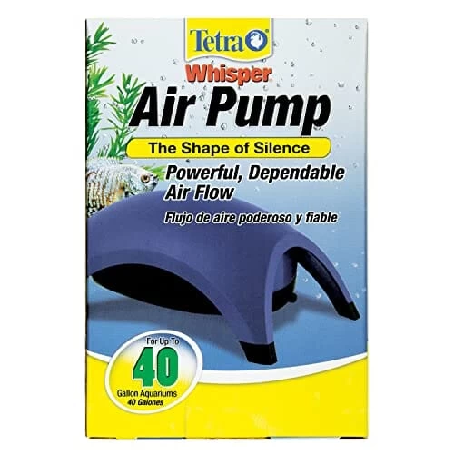 Tetra Whisper Aquarium Air Pump - Blue - Up To 40 Gal 1 Tetra Whisper Aquarium Air Pump - Blue - Up To 40 Gal