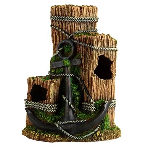 Underwater Treasures Wood With Anchor - Large 1 Underwater Treasures Wood With Anchor - Large